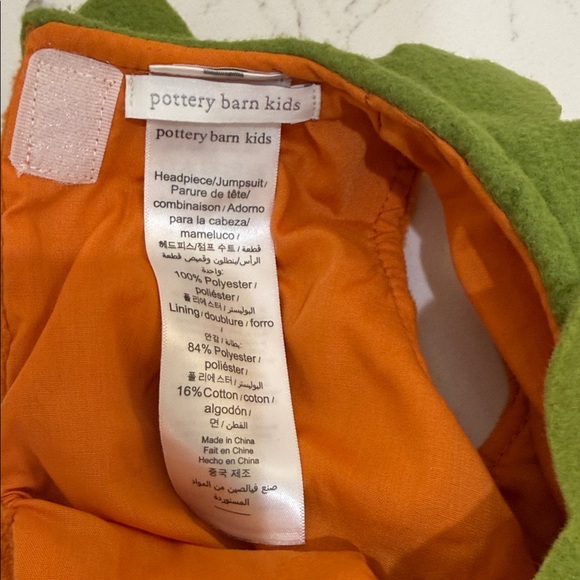 Pottery Barn Kids Orange Pumpkin Costume 6-12M - Picture 5 of 6